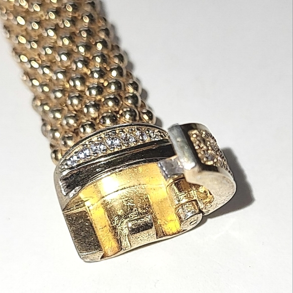 DYADEMA BRONZE POPCORN LINK BRACELET - UNUSUAL CLASP  - MADE IN ITALY - Picture 5 of 11